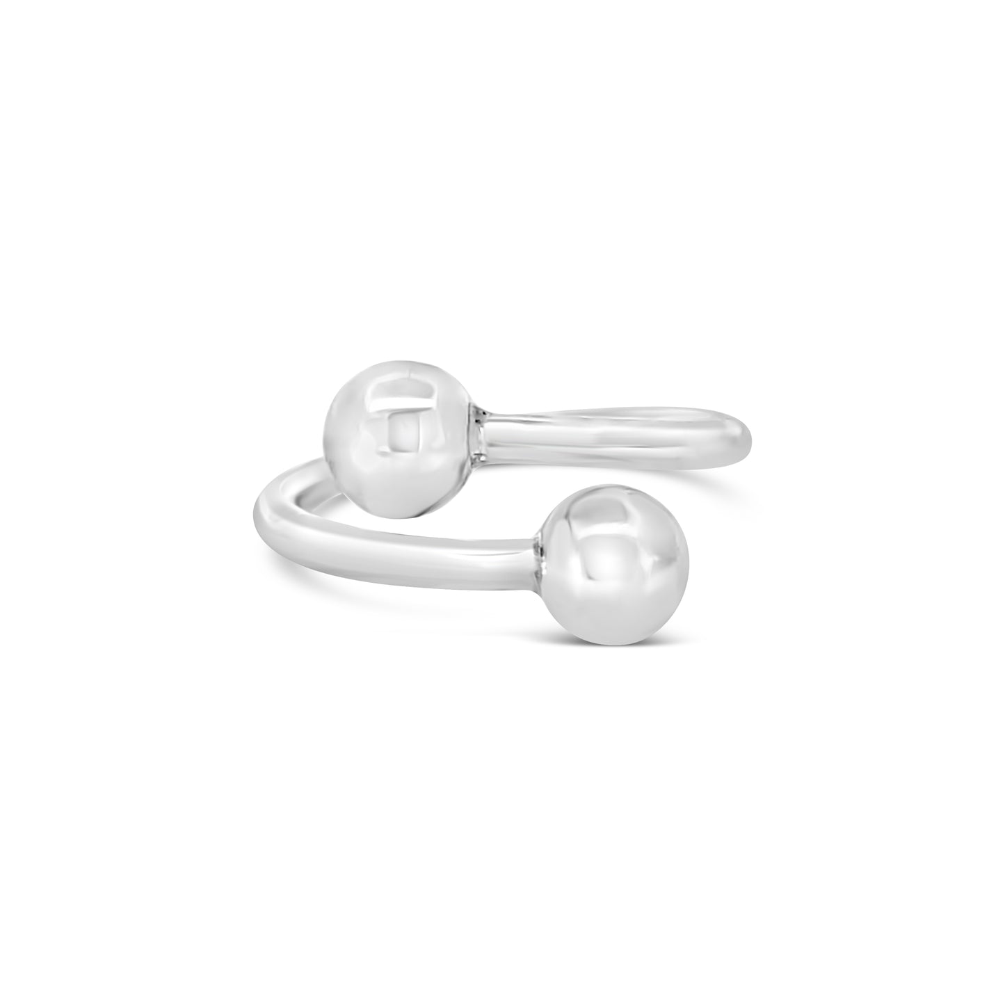 Cape Cod Beachball 2-ball ring made of 925 sterling silver