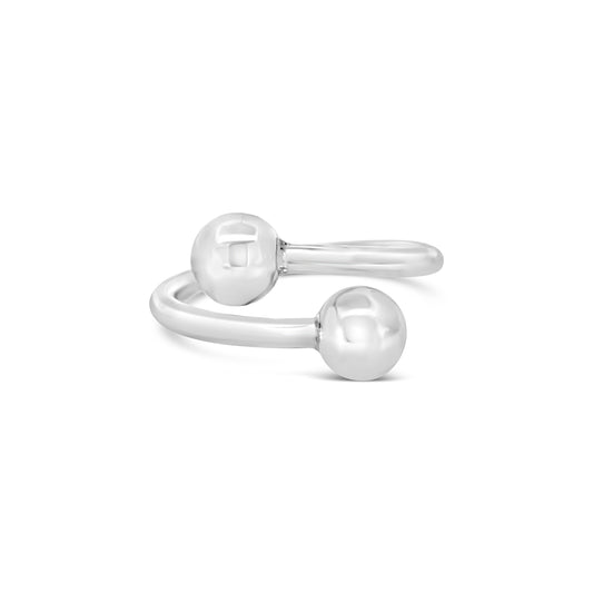 Cape Cod Beachball 2-ball ring made of 925 sterling silver