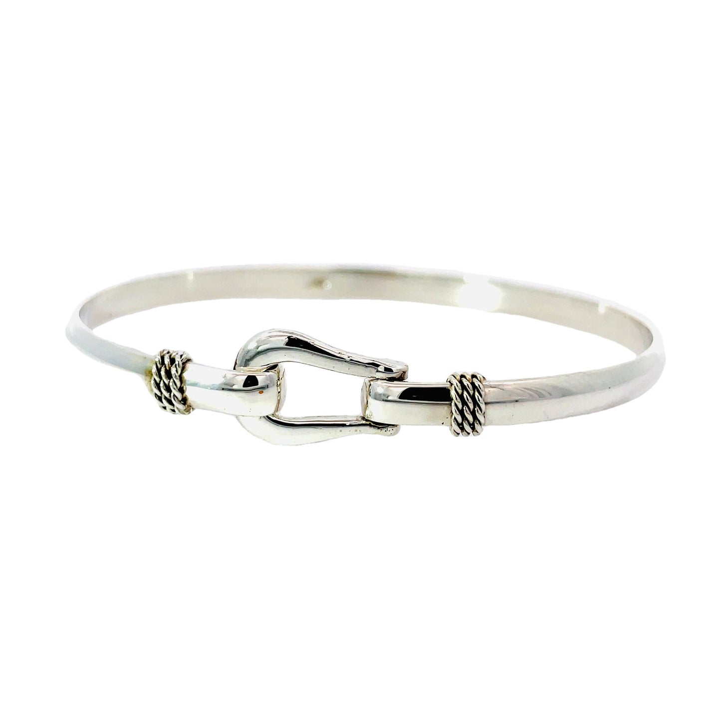 small shackle bracelet with a swivel clasp 925 sterling silver