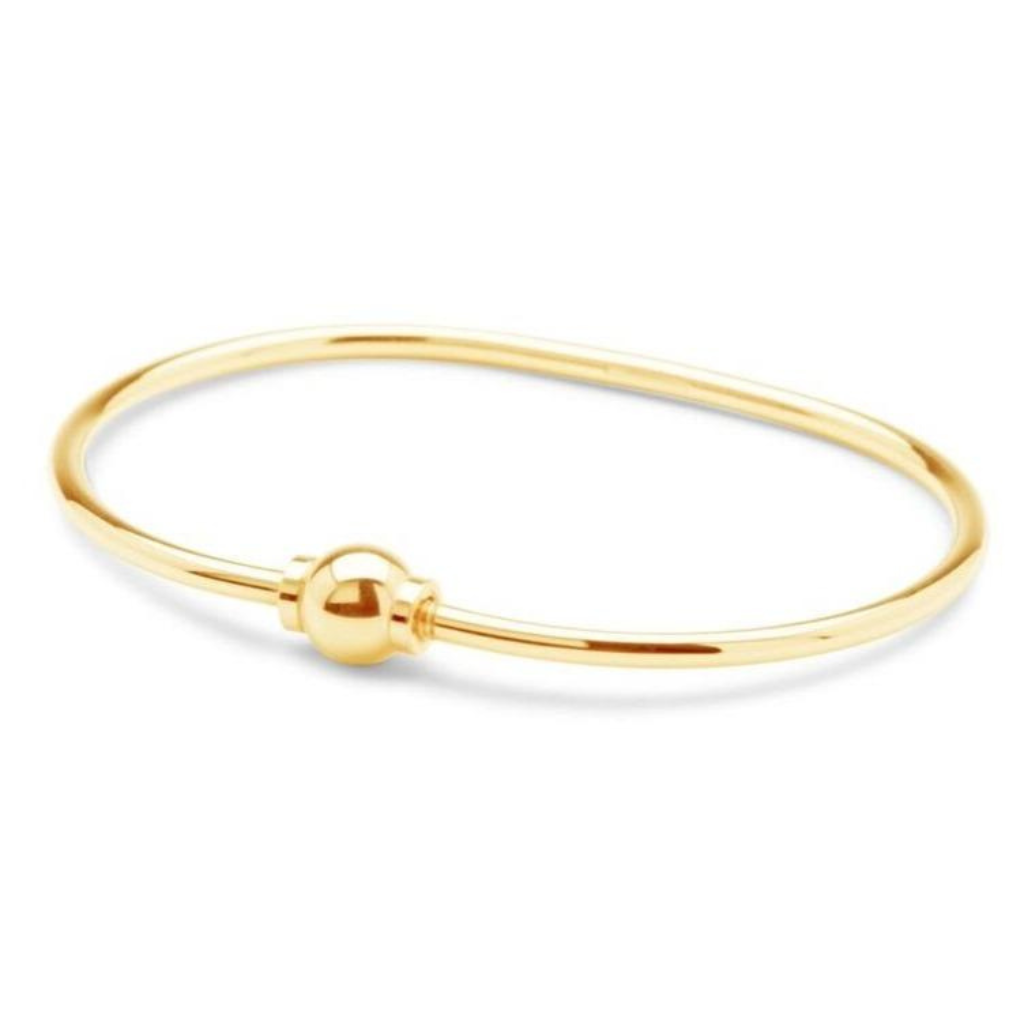 Made on Cape Cod. Beachball Bracelet Solid 14k Gold Bangle Michael s Custom Jewelers on Cape Cod