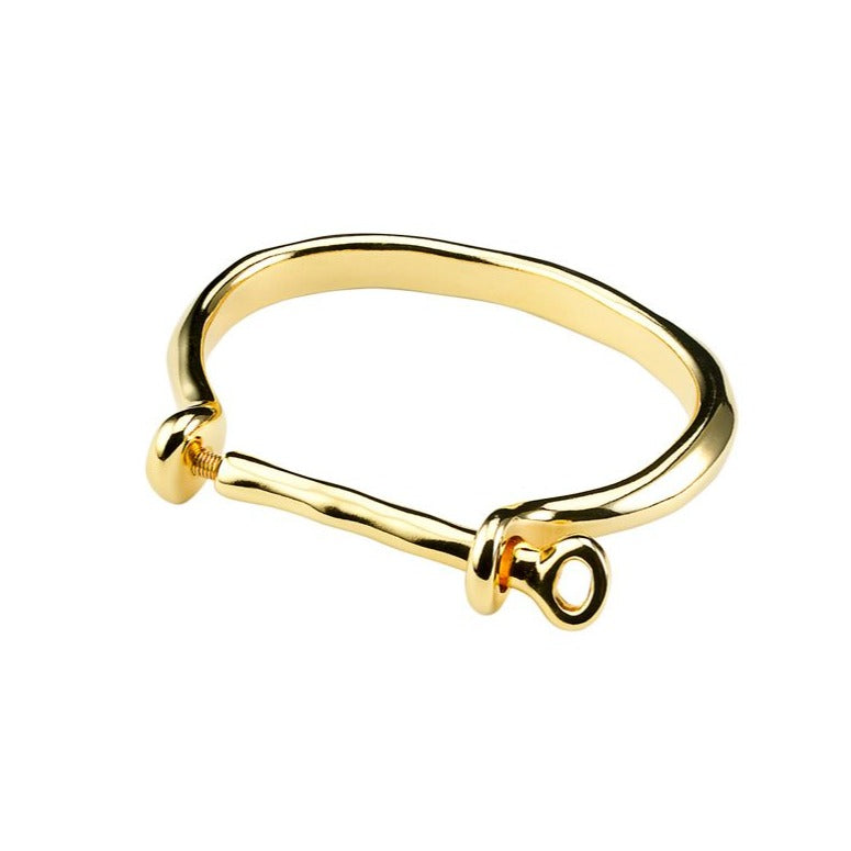 estas grillado unode50 shackled bracelet gold-tone