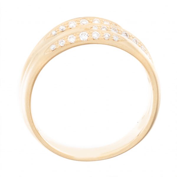 18k yellow gold anne sportun diamond trinity flow ring R568GD21