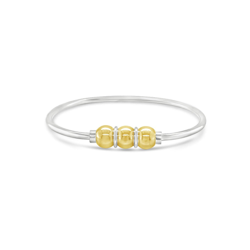 Made On Cape Cod. Beachball Bracelet™ With 3 Balls Made of 14k Gold
