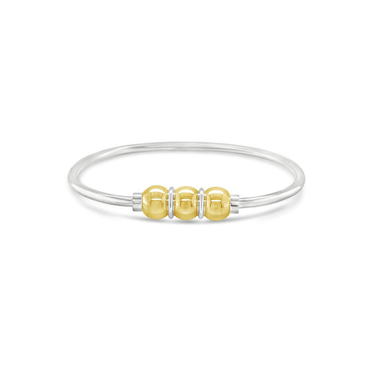 Made On Cape Cod. Beachball Bracelet™ With 3 Balls Made of 14k Gold
