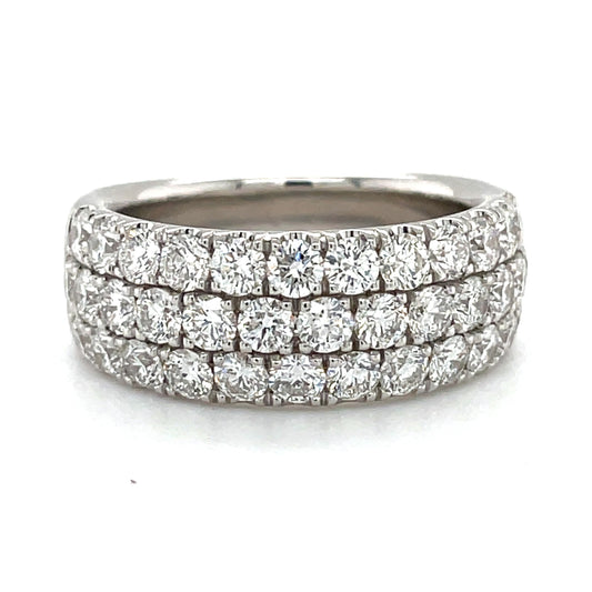 14k White Gold Ring With White Diamonds #B6803R-0004