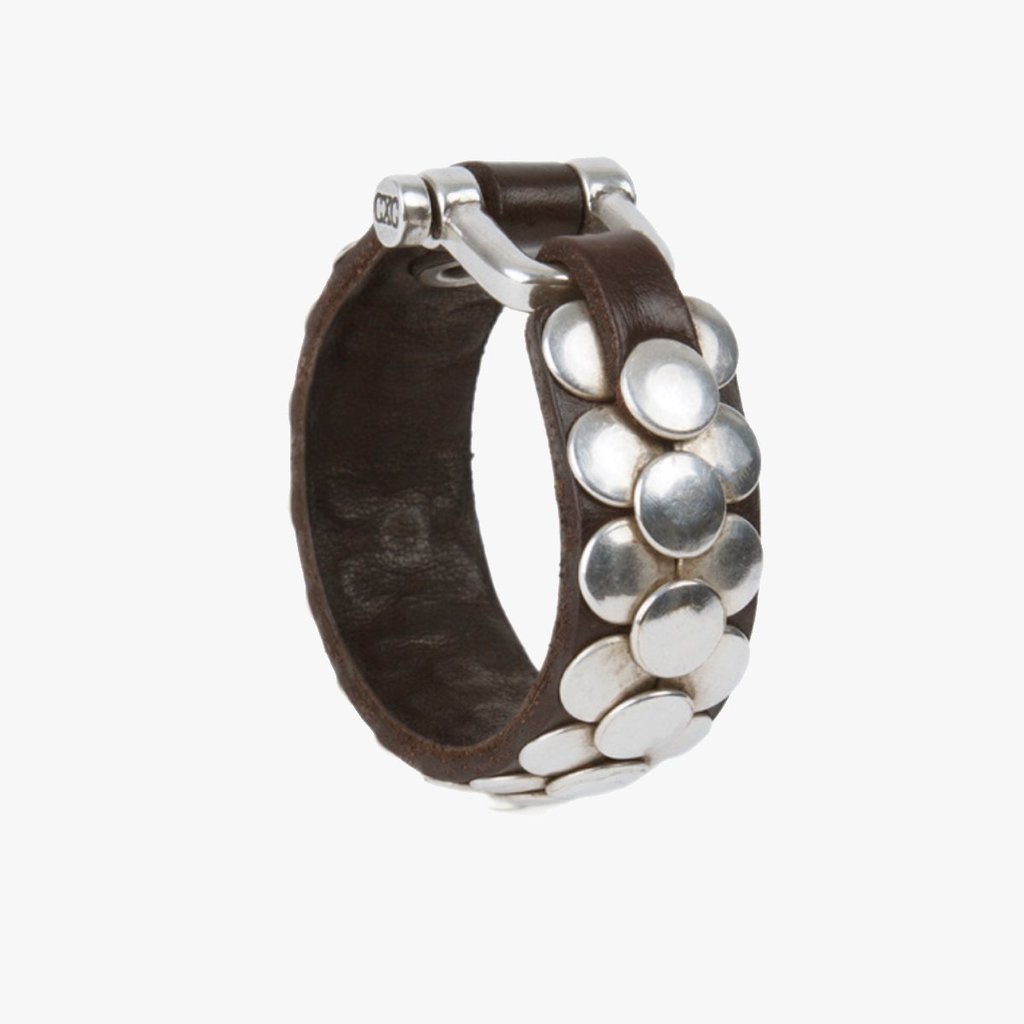 CXC B0041MMR Bracelet made in spain leather metal bracelet