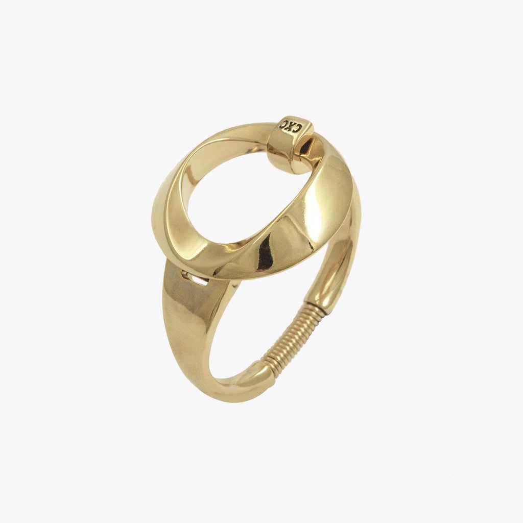 B000111ORO Bracelet gold tone cxc bracelet, made in spain