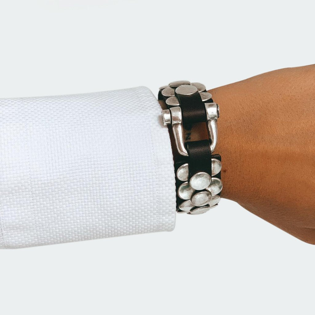 CXC B0041MMR Bracelet, cxc unisex bracelet with leather
