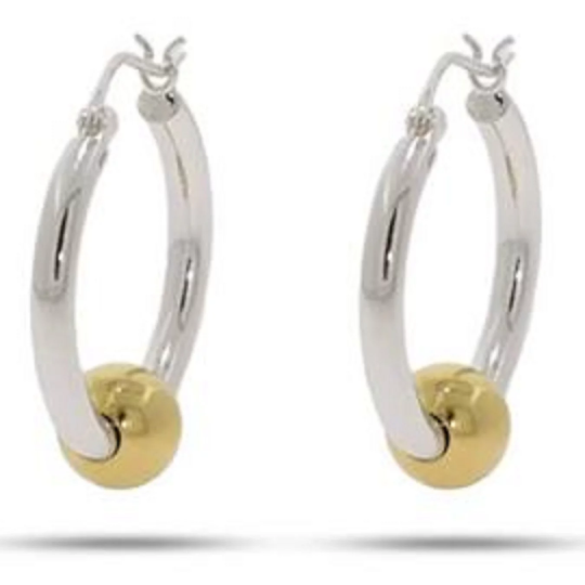 Made On Cape Cod. Beachball Earrings™ with 14k Gold Balls - Large