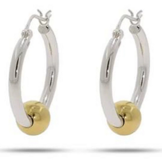 Made On Cape Cod. Beachball Earrings™ with 14k Gold Balls - Large