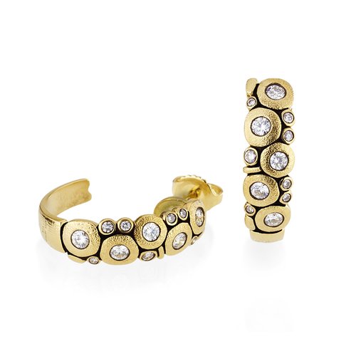 e-123d alex sepkus candy earrings large 18k yellow gold diamonds