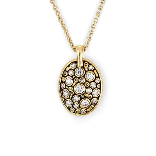 M-74D alex sepkus necklace 18k yellow gold diamond