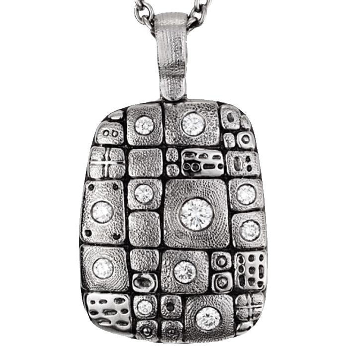 M-74 Pendant nekclae alex Sepkus Old Pathway pendant in platinum with diamonds