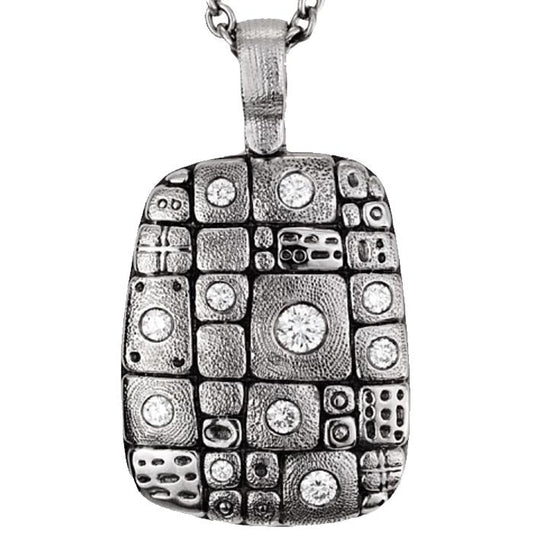 M-74 Pendant nekclae alex Sepkus Old Pathway pendant in platinum with diamonds