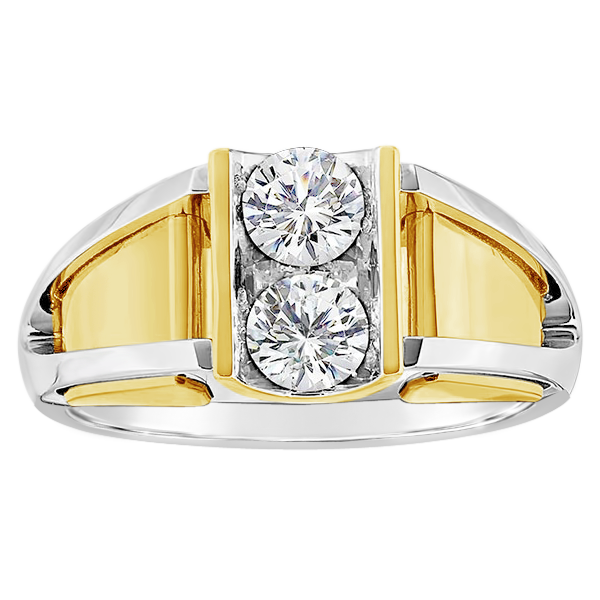 14k white and yellow gold band with diamonds, unique men's diamond ring, men's gold band with diamonds, made by michael's custom jewelers on cape cod