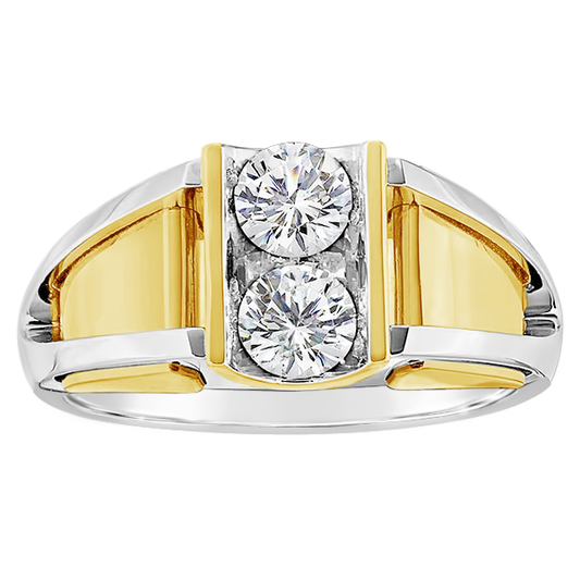 14k white and yellow gold band with diamonds,  unique men's diamond ring, men's gold band with diamonds, made by michael's custom jewelers on cape cod