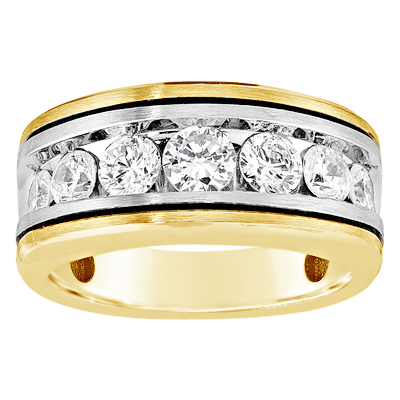 14k gold band with diamonds 2.00ct total weight, made by michael's custom jewelers on cape cod, custom wedding band with diamonds, men's channel set diamond band