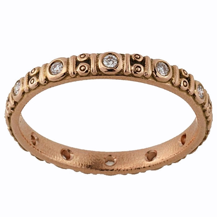 R-73R Circle band alex sepkus 18k rose gold diamonds