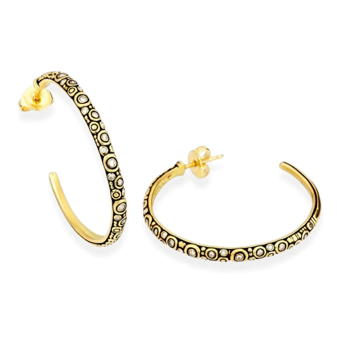 Alex Sepkus large diamond hoop earrings E223D