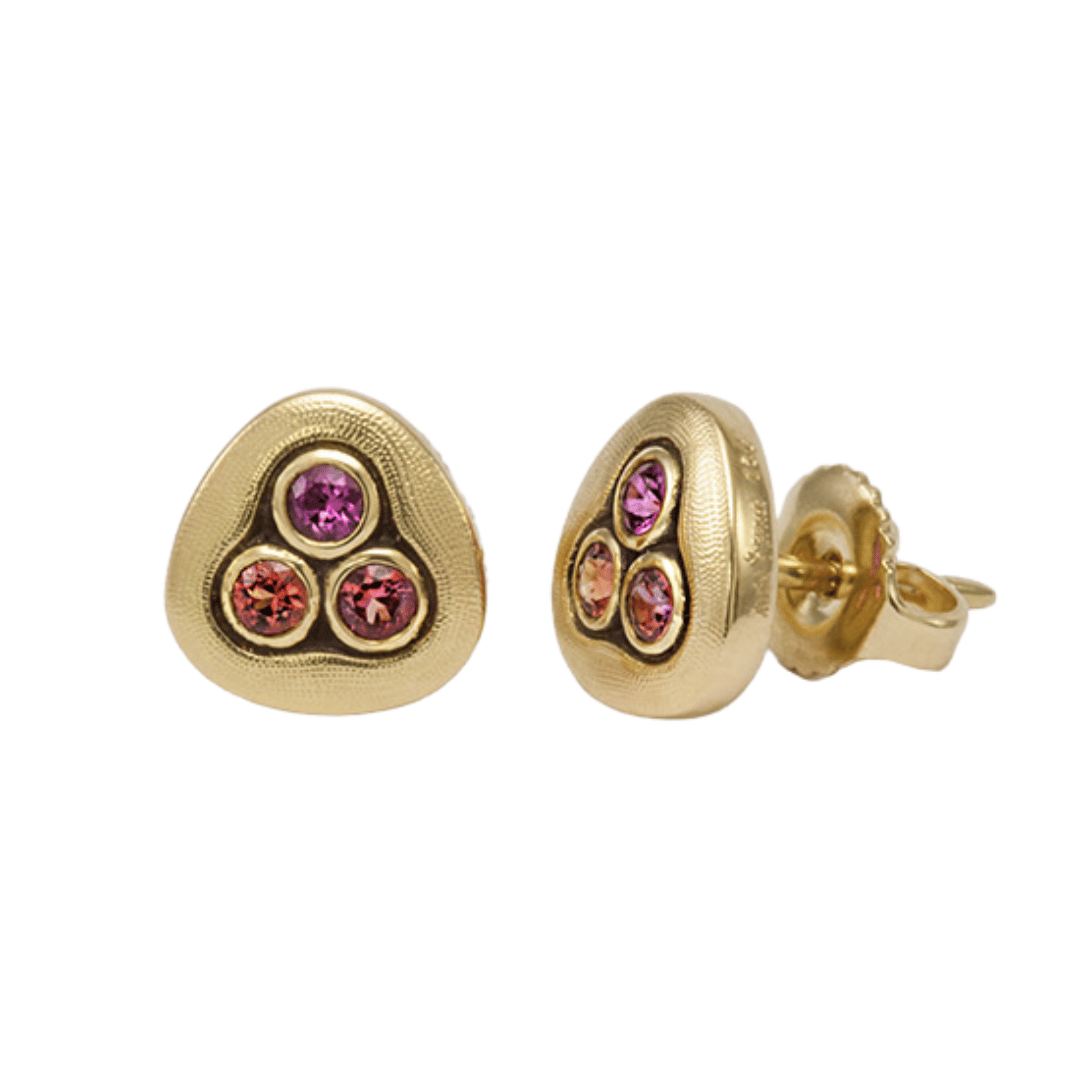 Swirling Alex Sepkus Swirling Water Earrings - 18k Gold/Sapphire E-75S