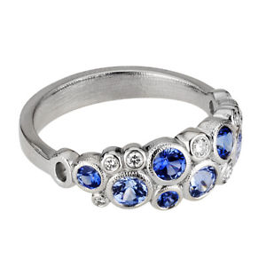 alex sepkus platinum diamond sapphire dome band