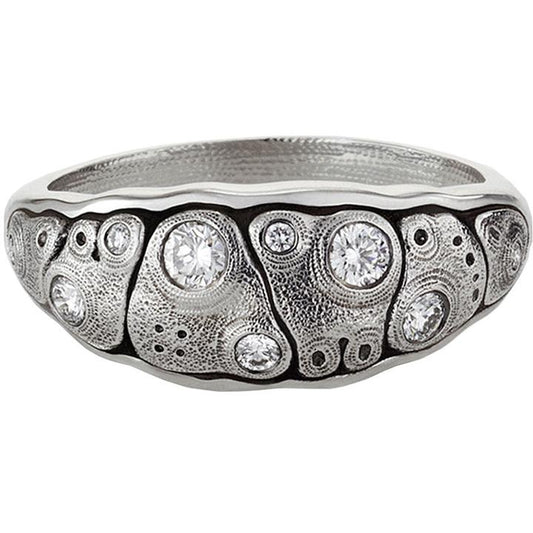 anna ring alex sepkus R-203PD platinum diamond dome ring anna