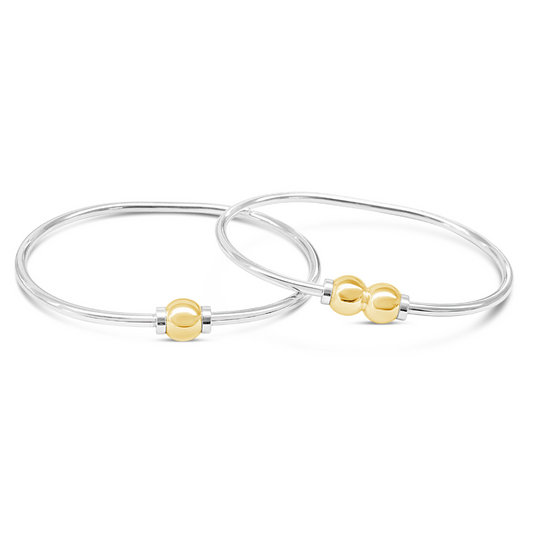 Made On Cape Cod. Beachball Bracelet™ Bundle - 14k Gold Value Set of Cape Cod Beachball bracelets