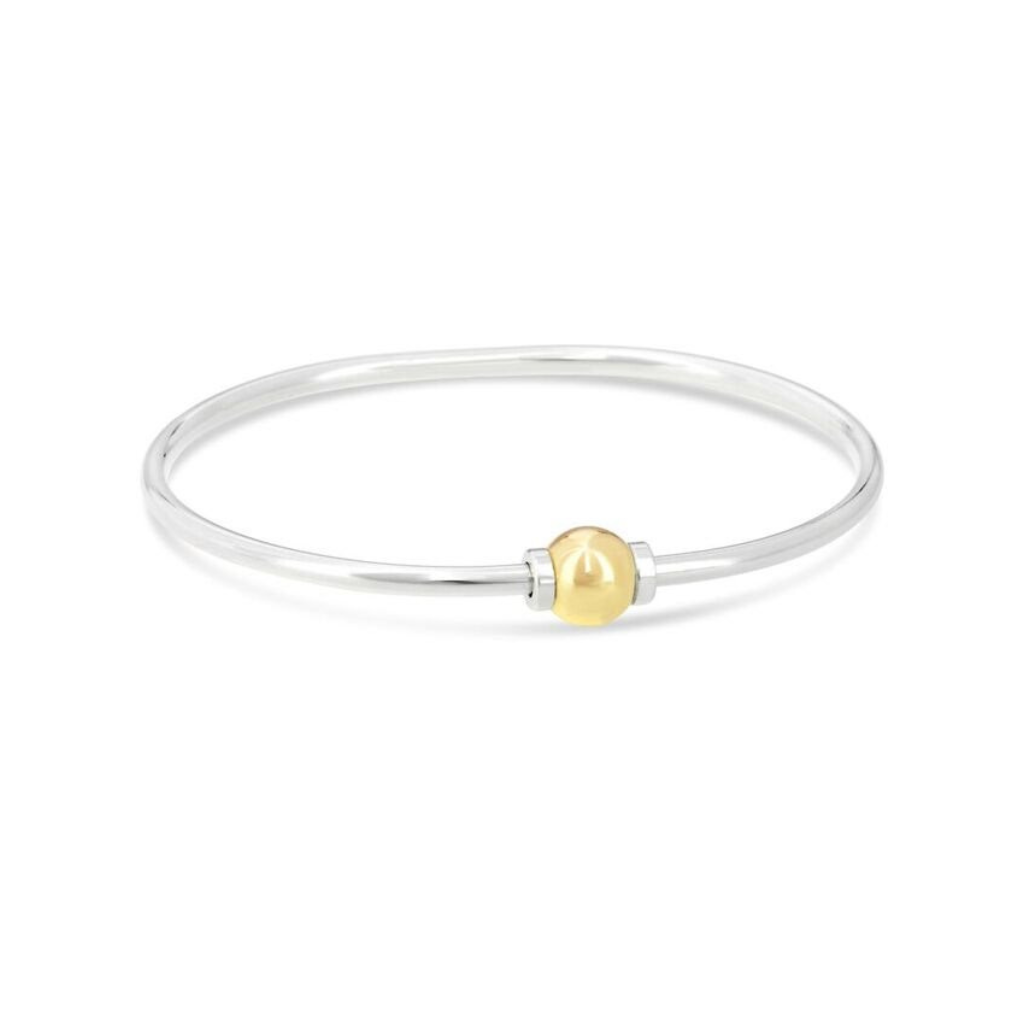 Made On Cape Cod. Beachball Bracelet in Child s Size 14k Gold 925 Silver