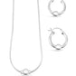 925 sterling silver beach ball necklace and small earrings set, value set cape cod beach ball jewelry made of 925 sterling silver