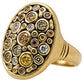 r141cd alex sepkus constellation dome ring 18k yellow gold natural color diamonds