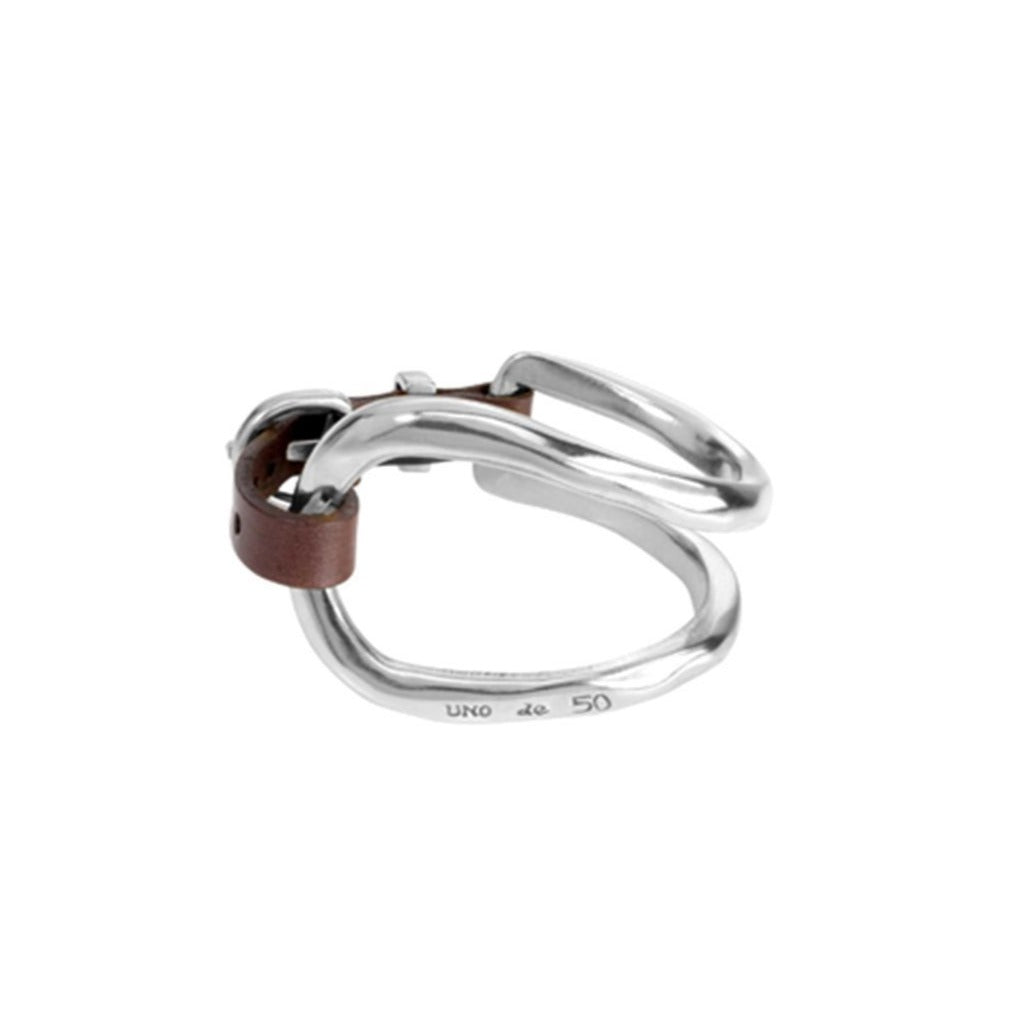 REF# PUL0228MTL000 Unode50 bracelet bite silver tone made in spain
