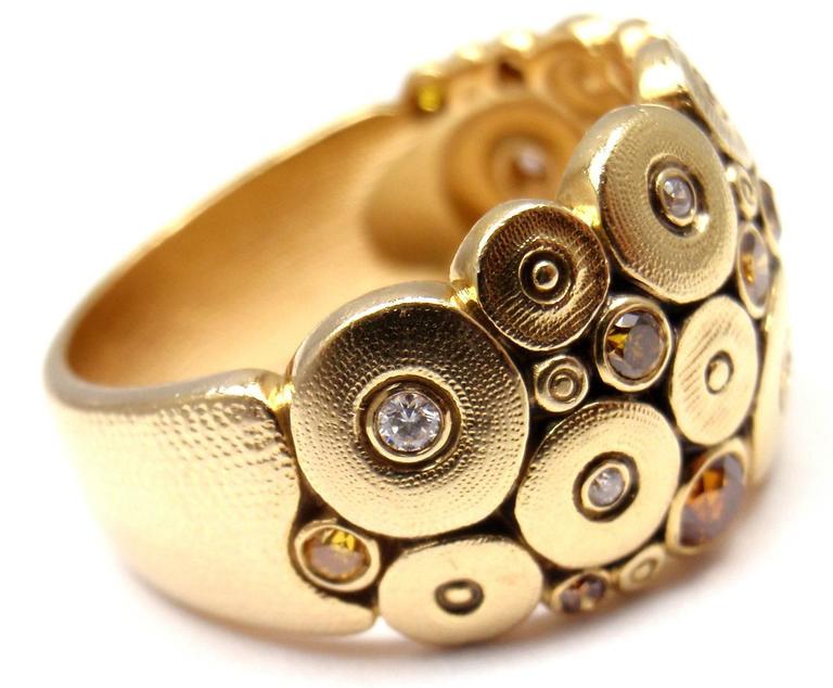 r110 ocean ring alex sepkus 18k yellow gold natural color diamonds