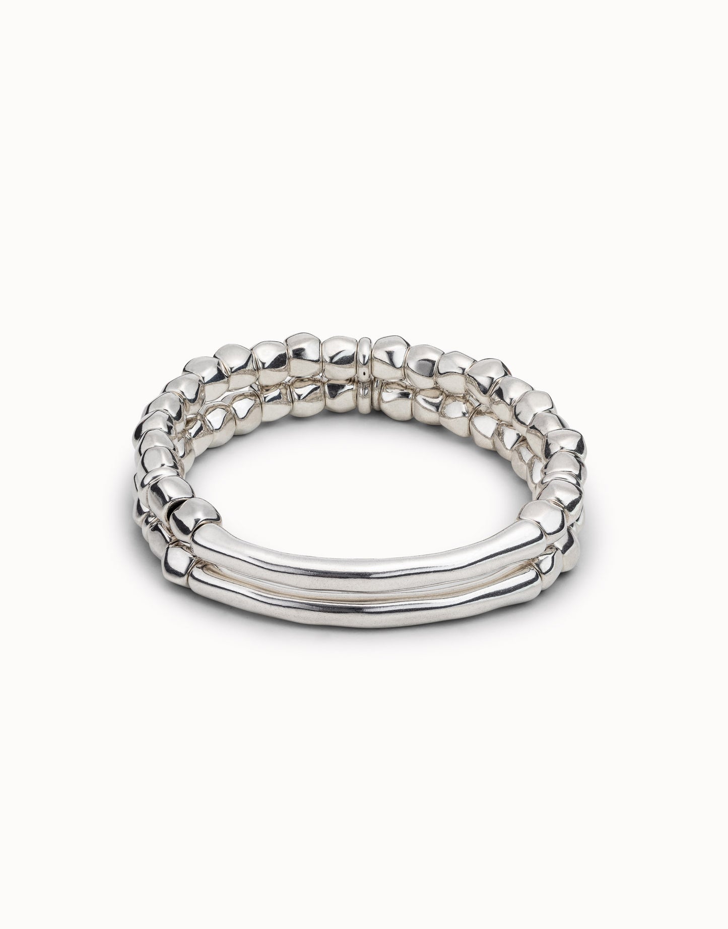 tandem bracelet unode50 silver tone