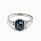 unode50 inner peace bracelet with a denim blue crystal