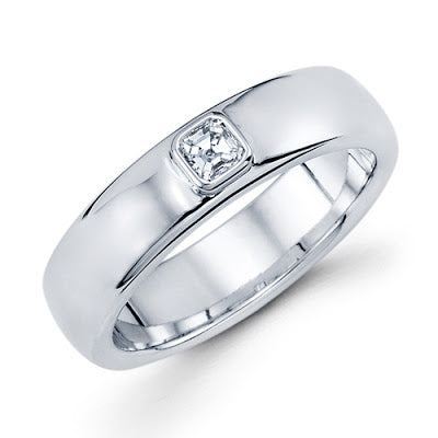 modern engagement ring emerald cut diamond 14k white gold michael's jewelry cape cod original design handmade ring