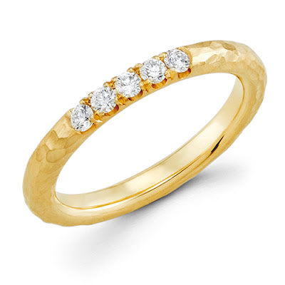 14k gold diamond band handmade ring michael's jewelry cape cod jeweler provincetown