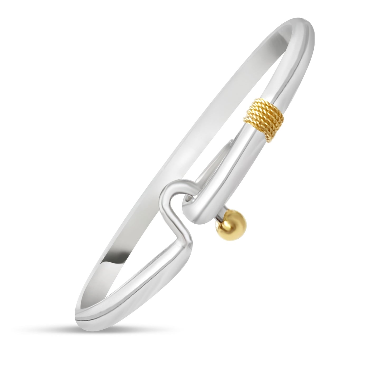 Nautical Cape Cod Hook Bracelet - Silver/Rhodium Gold – Michael's