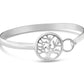 tree of life bangle bracelet, sterling silver tree bracelet made on Cape Cod