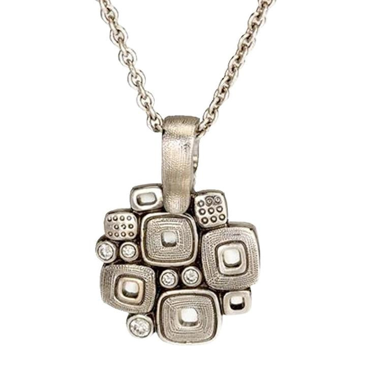 M-59P Little Windows pendant necklace alex sepkus platinum pendant with diamonds