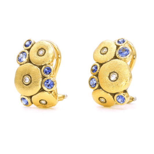 Orchard Earrings Alex Sepkus E-100S With Blue Sapphires
