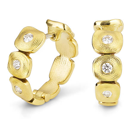alex sepkus earrings dancing squares 18k yellow gold diamond fashion jewelry e232
