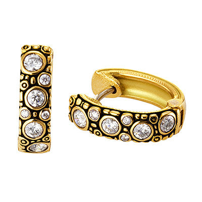 diamond gold oval hoop earrings alex sepkus e62 michaels jewelry cape cod jeweler provincetown