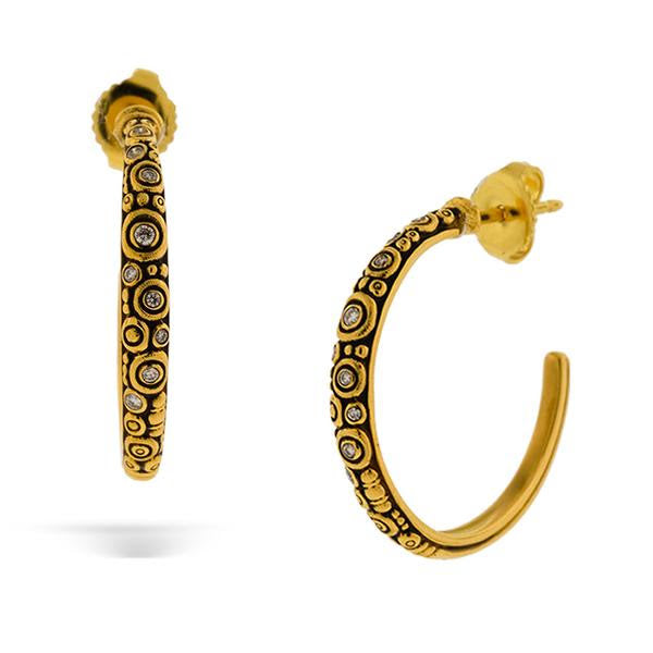 e111 alex sepkus diamond studded hoop earrings michaels jewelry cape cod jeweler provincetown