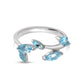 marquise blue topaz sterling silver ring