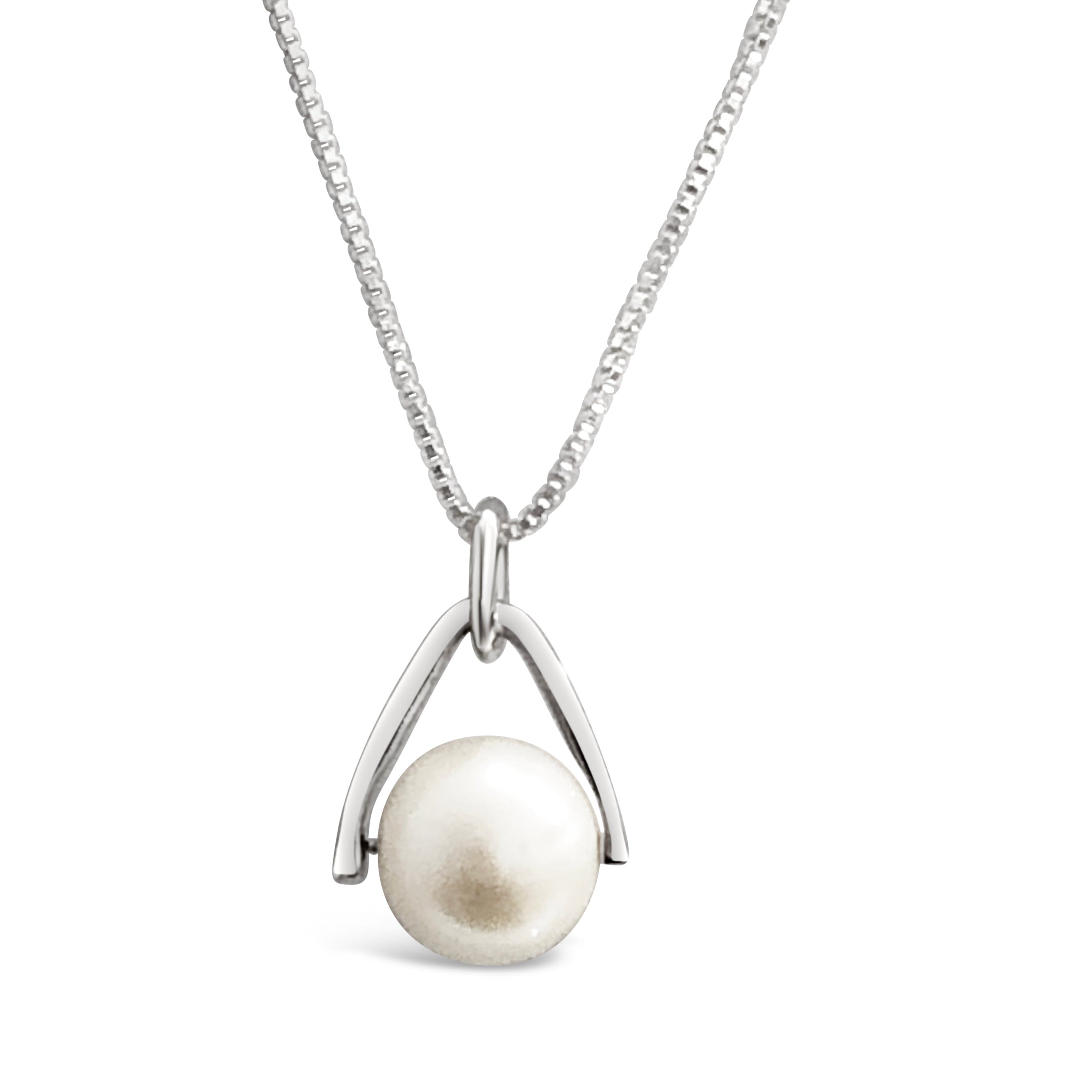 Silver Pearl Flower Pendant - HC Jewellers